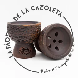 Cazoleta original y exclusiva cien por cien artesanal para shisha hecha a mano por la Fábrica de la Cazoleta modelo Babushka : Babushka 