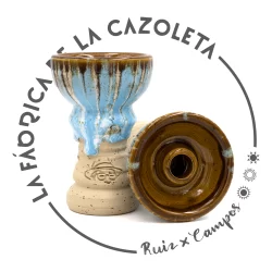 Cazoleta original y exclusiva cien por cien artesanal para shisha hecha a mano por la Fábrica de la Cazoleta : Brumas 