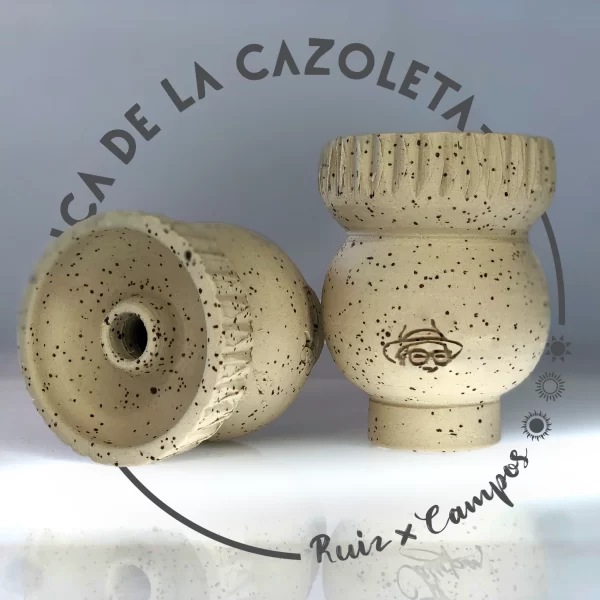 Cazoleta original y exclusiva cien por cien artesanal para shisha hecha a mano por la Fábrica de la Cazoleta modelo