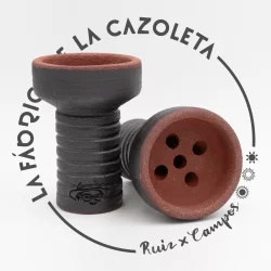 Cazoleta original y exclusiva cien por cien artesanal para shisha hecha a mano por la Fábrica de la Cazoleta modelo : Performance 