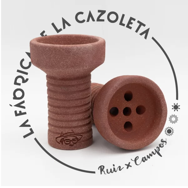 Cazoleta original y exclusiva cien por cien artesanal para shisha hecha a mano por la Fábrica de la Cazoleta modelo