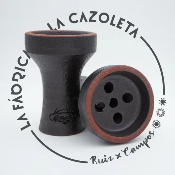 Cazoleta original y exclusiva cien por cien artesanal para shisha hecha a mano por la Fábrica de la Cazoleta modelo