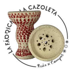 Cazoleta original y exclusiva cien por cien artesanal para shisha hecha a mano por la Fábrica de la Cazoleta modelo