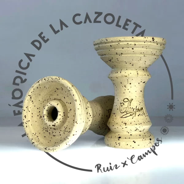 Cazoleta original y exclusiva cien por cien artesanal para shisha hecha a mano por la Fábrica de la Cazoleta modelo Tarifa