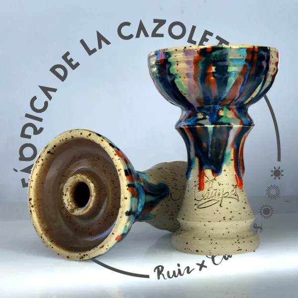 Cazoleta original y exclusiva cien por cien artesanal para shisha hecha a mano por la Fábrica de la Cazoleta modelo