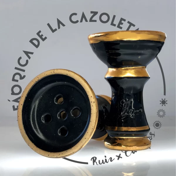 Cazoleta original y exclusiva cien por cien artesanal para shisha hecha a mano por la Fábrica de la Cazoleta modelo