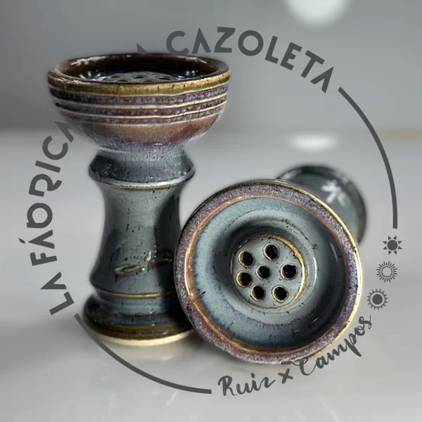 Cazoleta original y exclusiva cien por cien artesanal para shisha hecha a mano por la Fábrica de la Cazoleta modelo