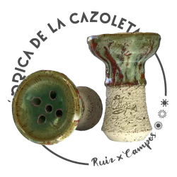 Cazoleta original y exclusiva cien por cien artesanal para shisha hecha a mano por la Fábrica de la Cazoleta modelo