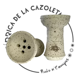 Cazoleta original y exclusiva cien por cien artesanal para shisha hecha a mano por la Fábrica de la Cazoleta modelo