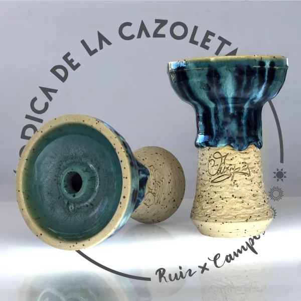 Cazoleta original y exclusiva cien por cien artesanal para shisha hecha a mano por la Fábrica de la Cazoleta modelo