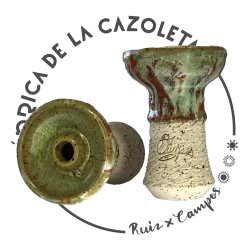 Cazoleta original y exclusiva cien por cien artesanal para shisha hecha a mano por la Fábrica de la Cazoleta modelo