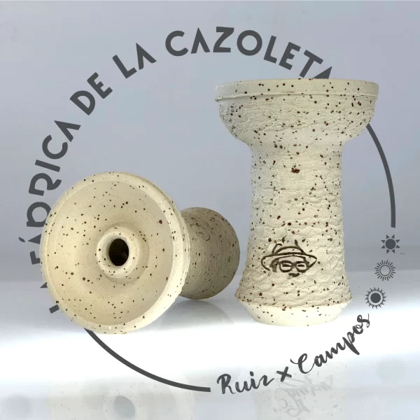 Cazoleta original y exclusiva cien por cien artesanal para shisha hecha a mano por la Fábrica de la Cazoleta modelo