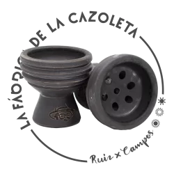 Cazoleta original y exclusiva cien por cien artesanal para shisha hecha a mano por la Fábrica de la Cazoleta modelo  : Babushka 