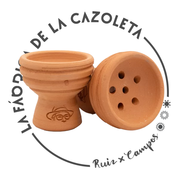 Cazoleta original y exclusiva cien por cien artesanal para shisha hecha a mano por la Fábrica de la Cazoleta modelo