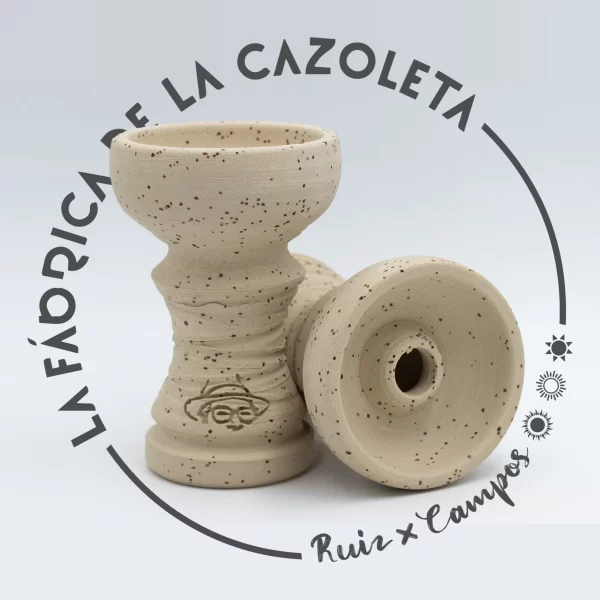 Cazoleta original y exclusiva cien por cien artesanal para shisha hecha a mano por la Fábrica de la Cazoleta modelo