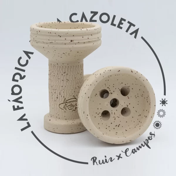 Cazoleta original y exclusiva cien por cien artesanal para shisha hecha a mano por la Fábrica de la Cazoleta modelo