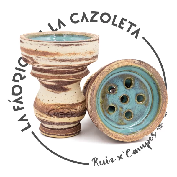 Cazoleta original y exclusiva cien por cien artesanal para shisha hecha a mano por la Fábrica de la Cazoleta