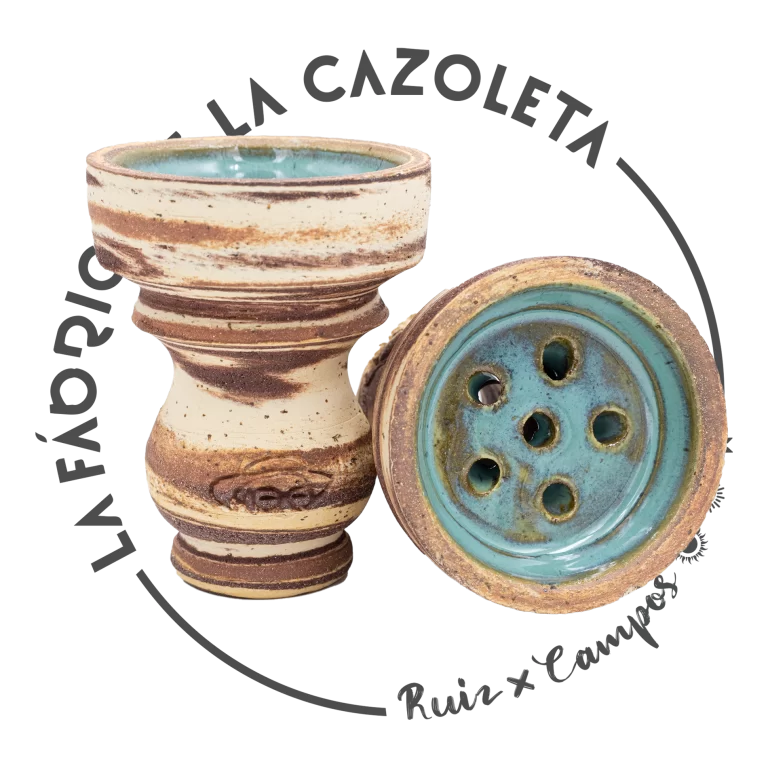 Cazoleta original y exclusiva cien por cien artesanal para shisha hecha a mano por la Fábrica de la Cazoleta