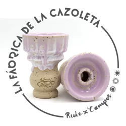 Cazoleta original y exclusiva cien por cien artesanal para shisha hecha a mano por la Fábrica de la Cazoleta : Ermitaños White 