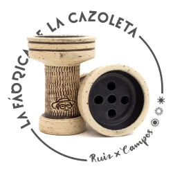 Cazoleta original y exclusiva cien por cien artesanal para shisha hecha a mano por la Fábrica de la Cazoleta : Fabriponas 2.0
